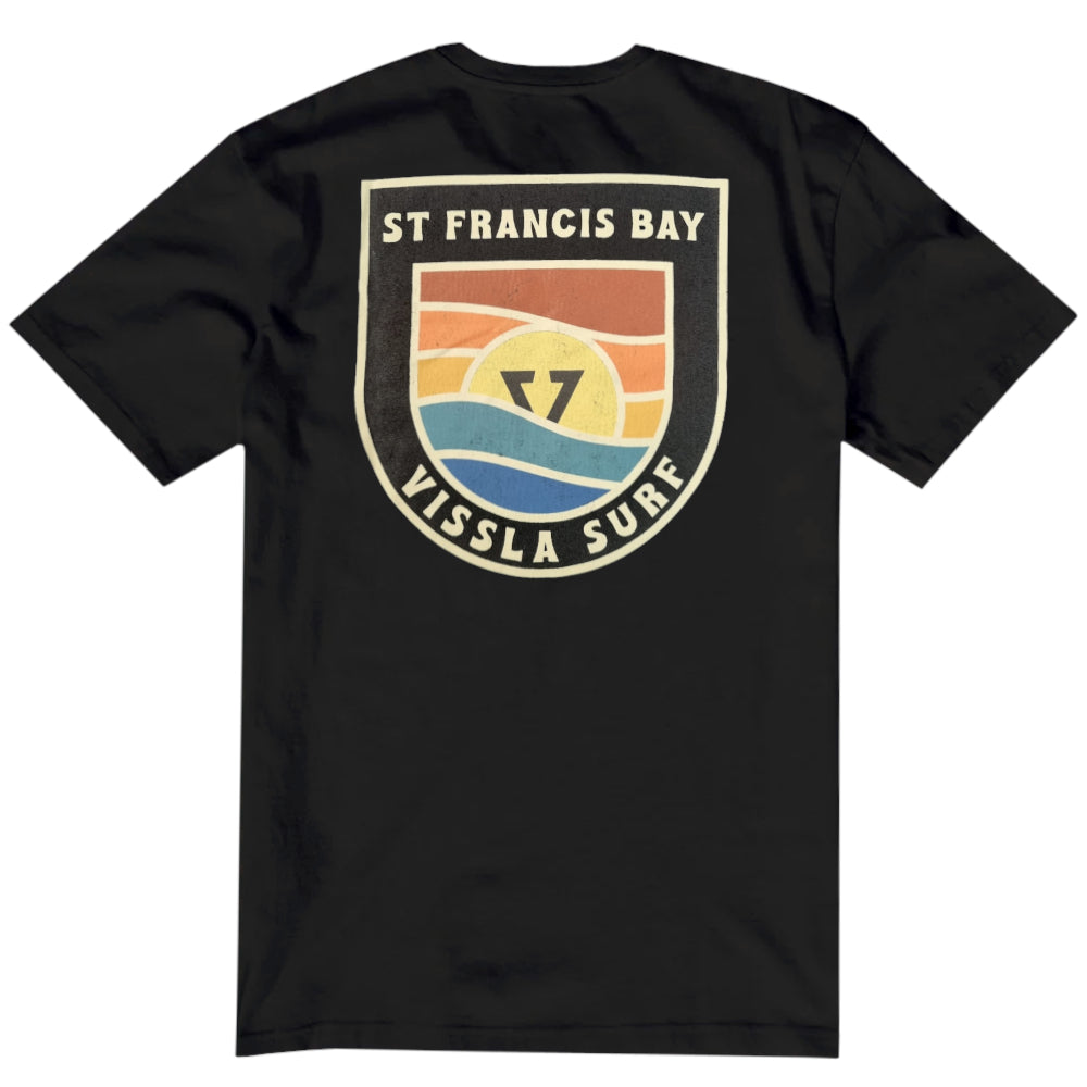 Vissla Boys St Francis Badge Ss Tee Black