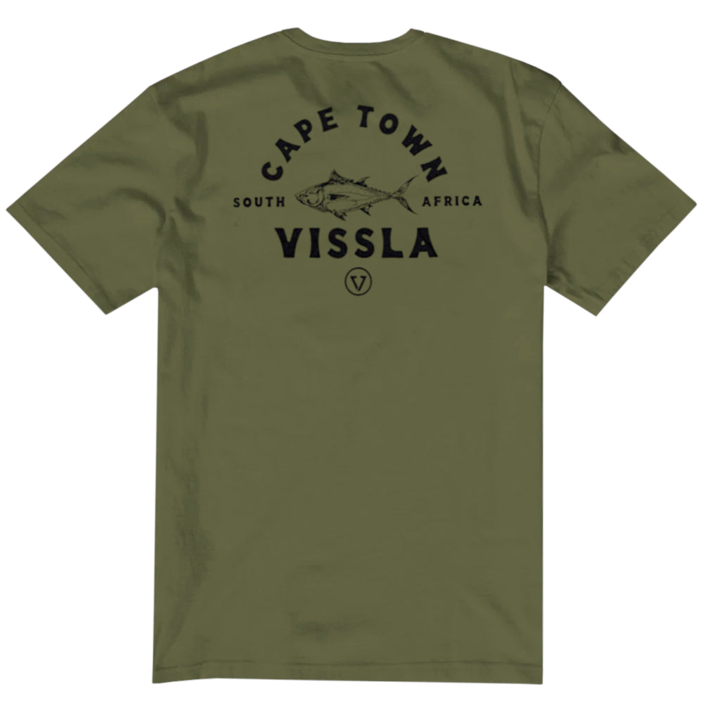 Vissla Boys Cape Town Tuna Ss Tee Army