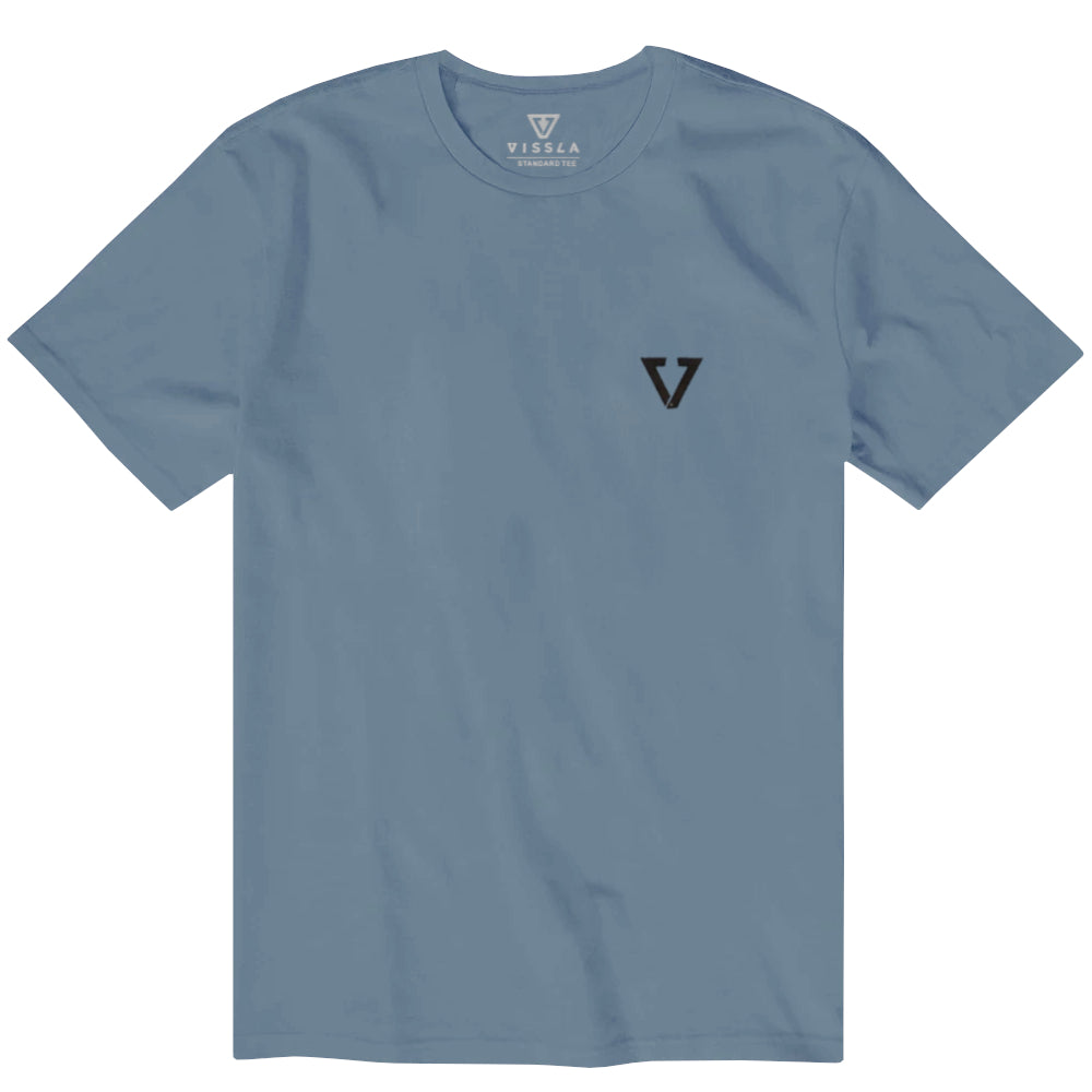 Vissla Boys Cape Town Badge Ss Tee Slate Blue
