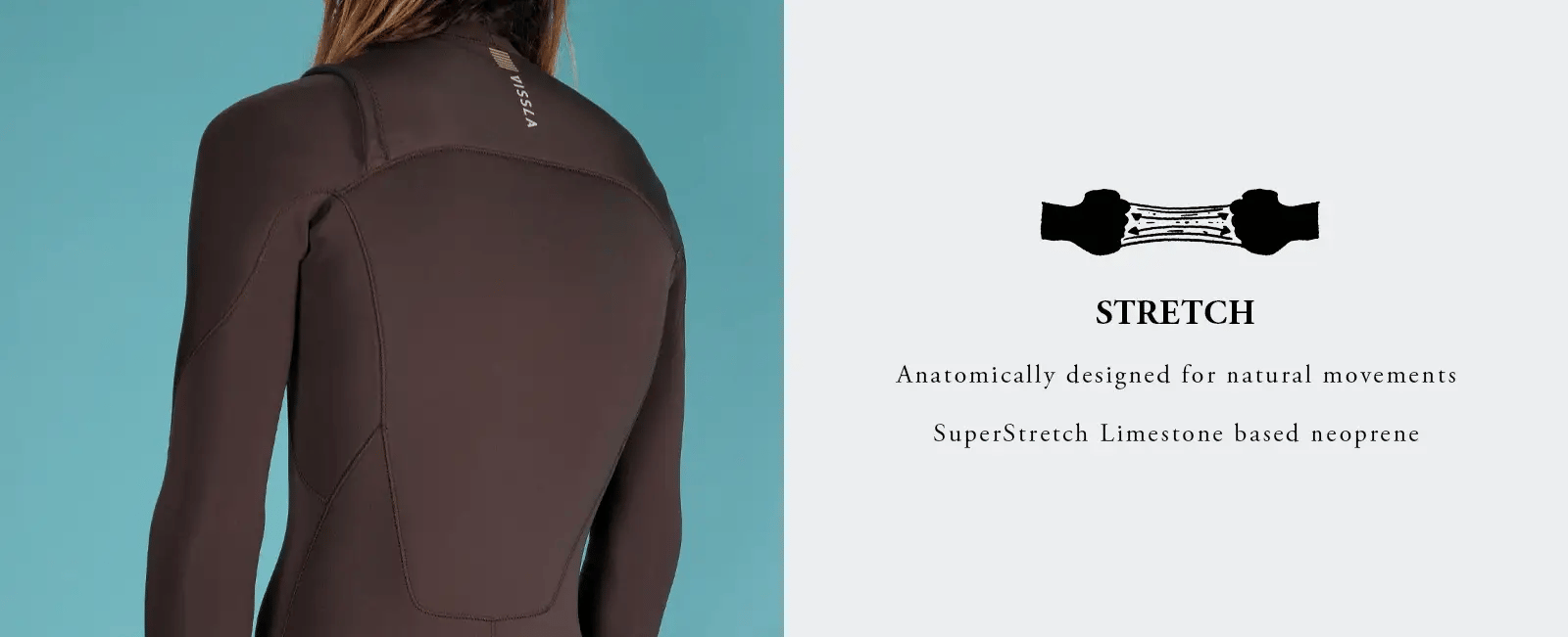 Vissla Mens 7 Seas 3-2 Full Chest Zip Wetsuit