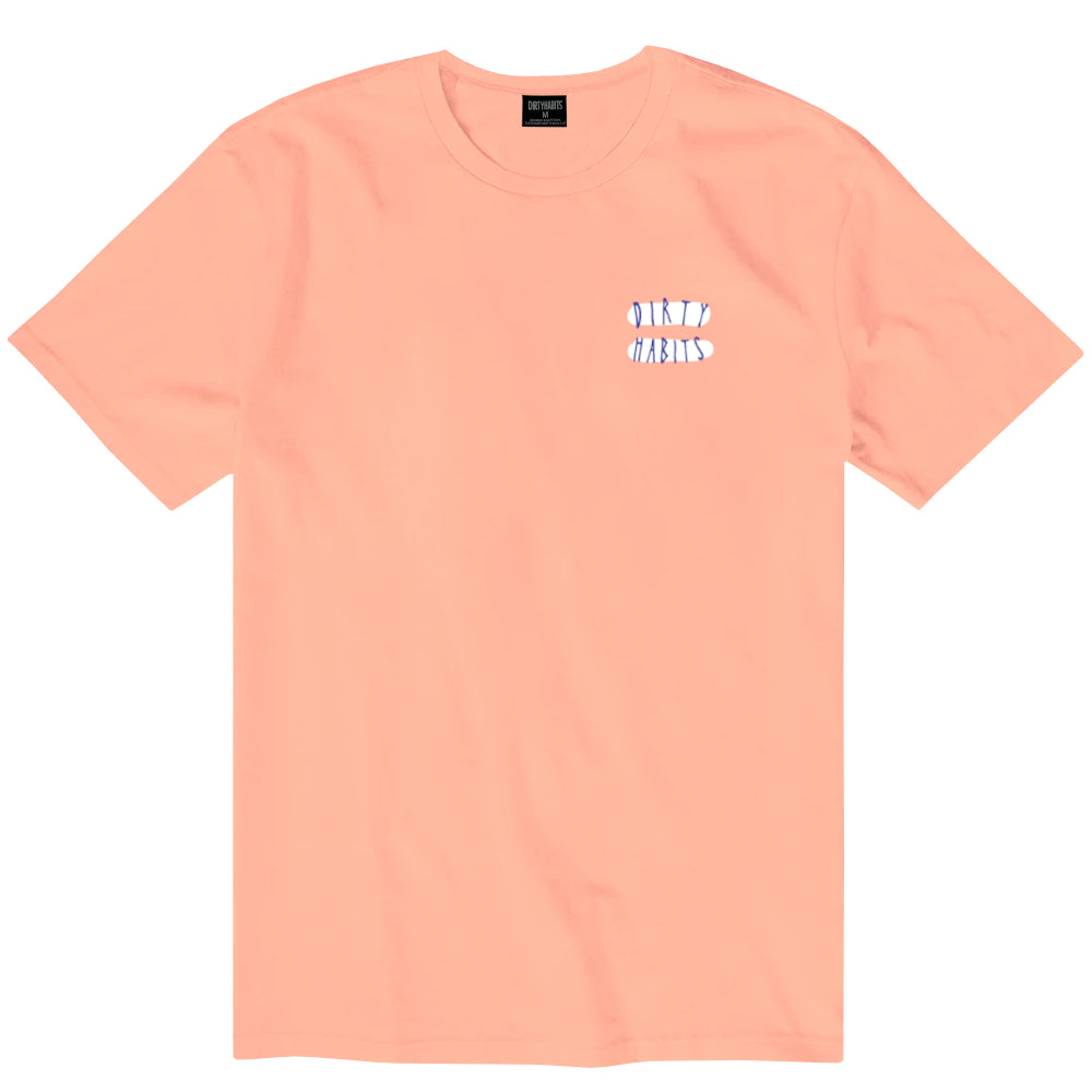 Dirty Habits Mens Jaws Oversized Ss Tee Apricot