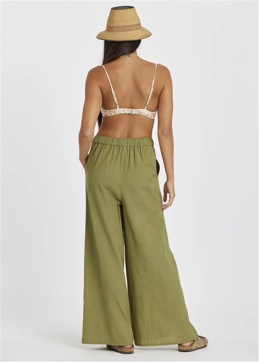 Sisstr Womens Harlow Waist Woven Pant Surplus