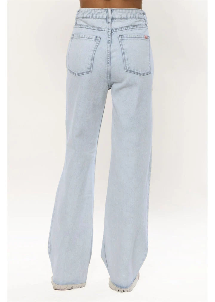 Sisstr Womens Blair Woven Jean Sunfade Wash