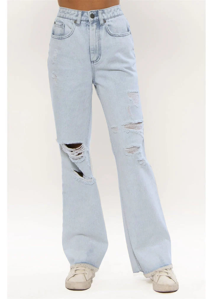 Sisstr Womens Blair Woven Jean Sunfade Wash