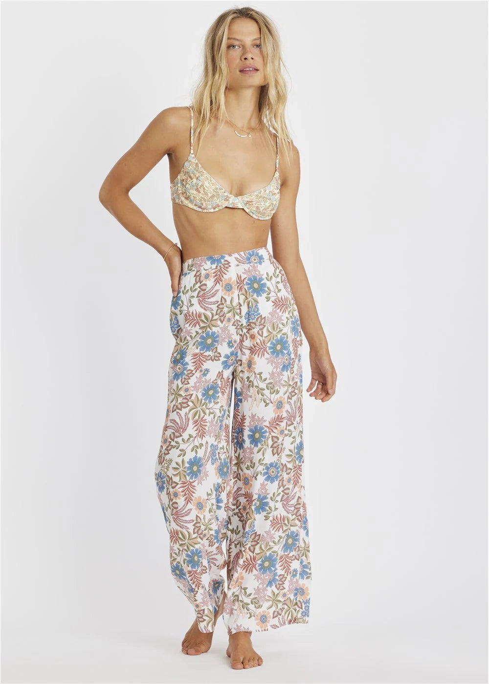 Sisstr Womens Coastal Beach Woven Pant Sea Salt