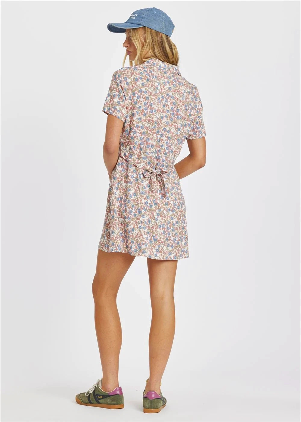 Sisstr Womens Feeling Happy Ss Woven Dress Salt