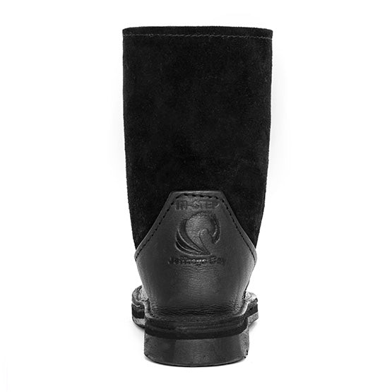 Instep Unisex Leather Front Boots Black
