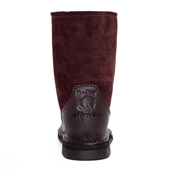 Instep Unisex Leather Front Boots Chocolate