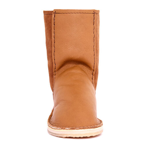 Instep Unisex Leather Front Boots Tan