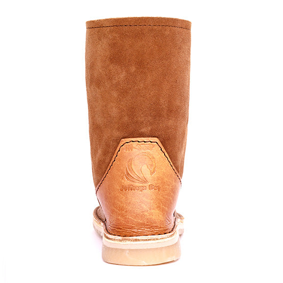 Instep Unisex Leather Front Boots Tan