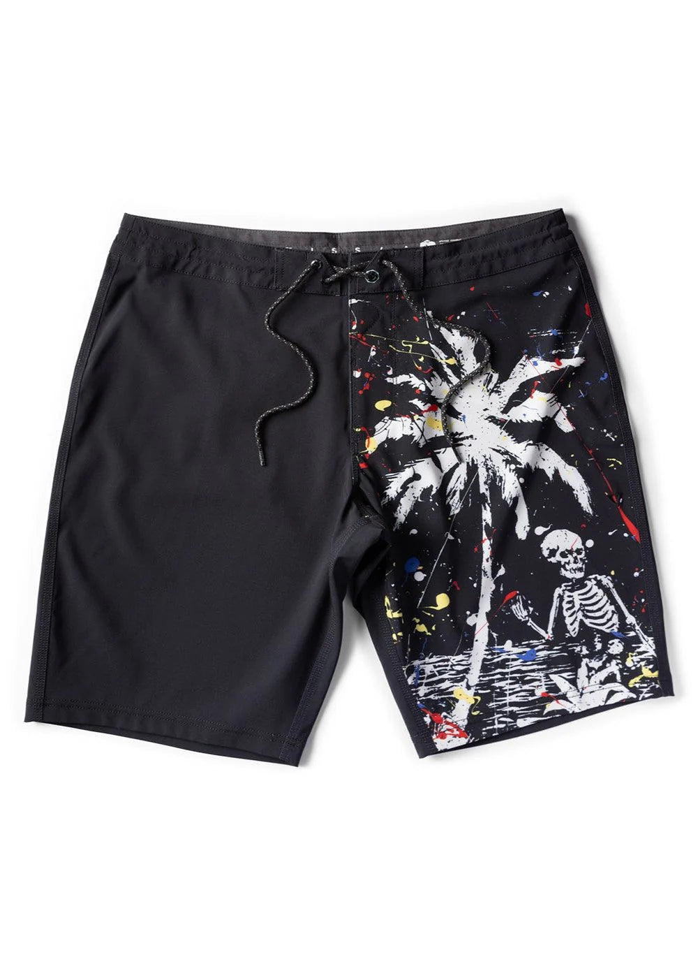 Vissla Mens NK Skull Island 20.5 Boardshort Black