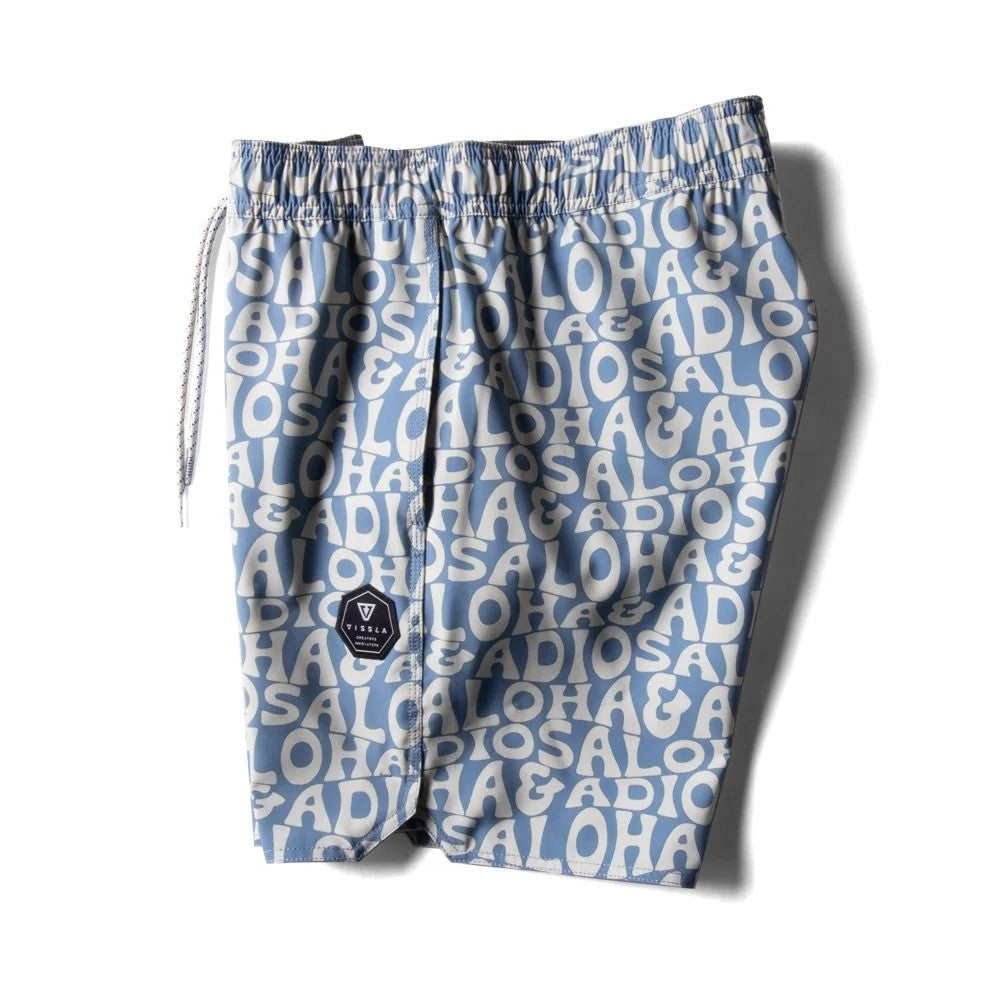 Vissla Mens 16.5" Aloha Adios Ecolastic Boardshort