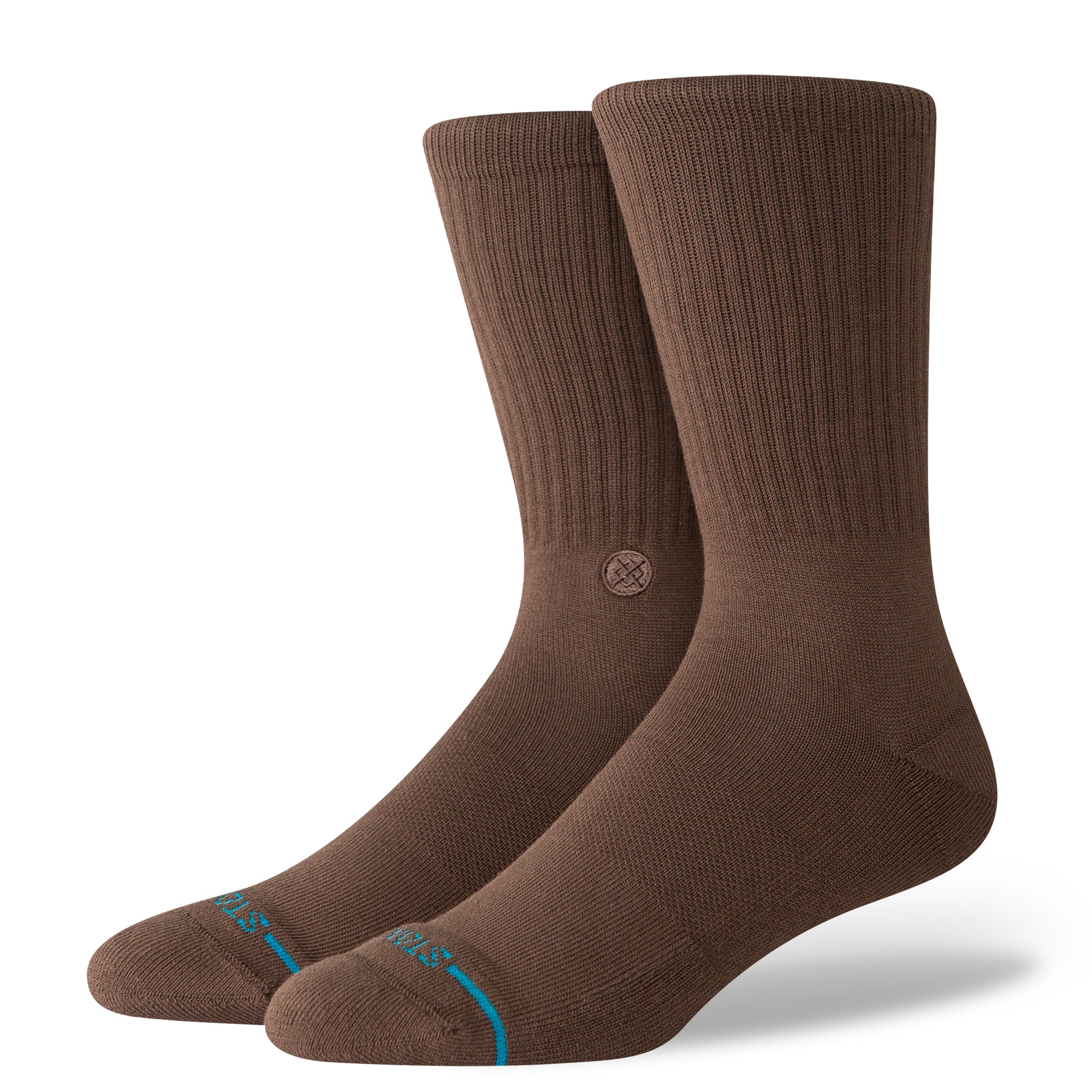 Stance Unisex Icon Crew Socks Brown