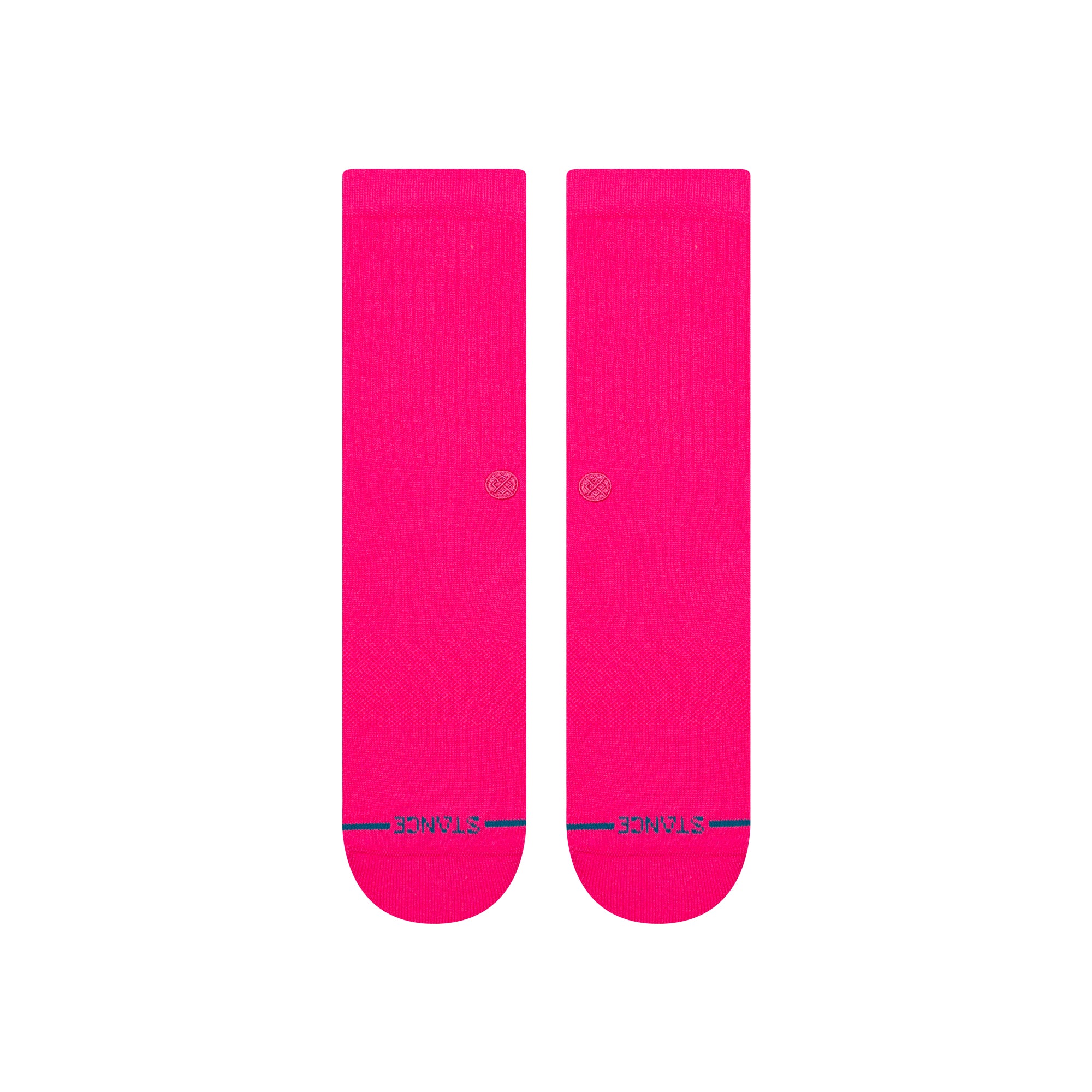 Stance Mens Icon Socks Florescent Pink