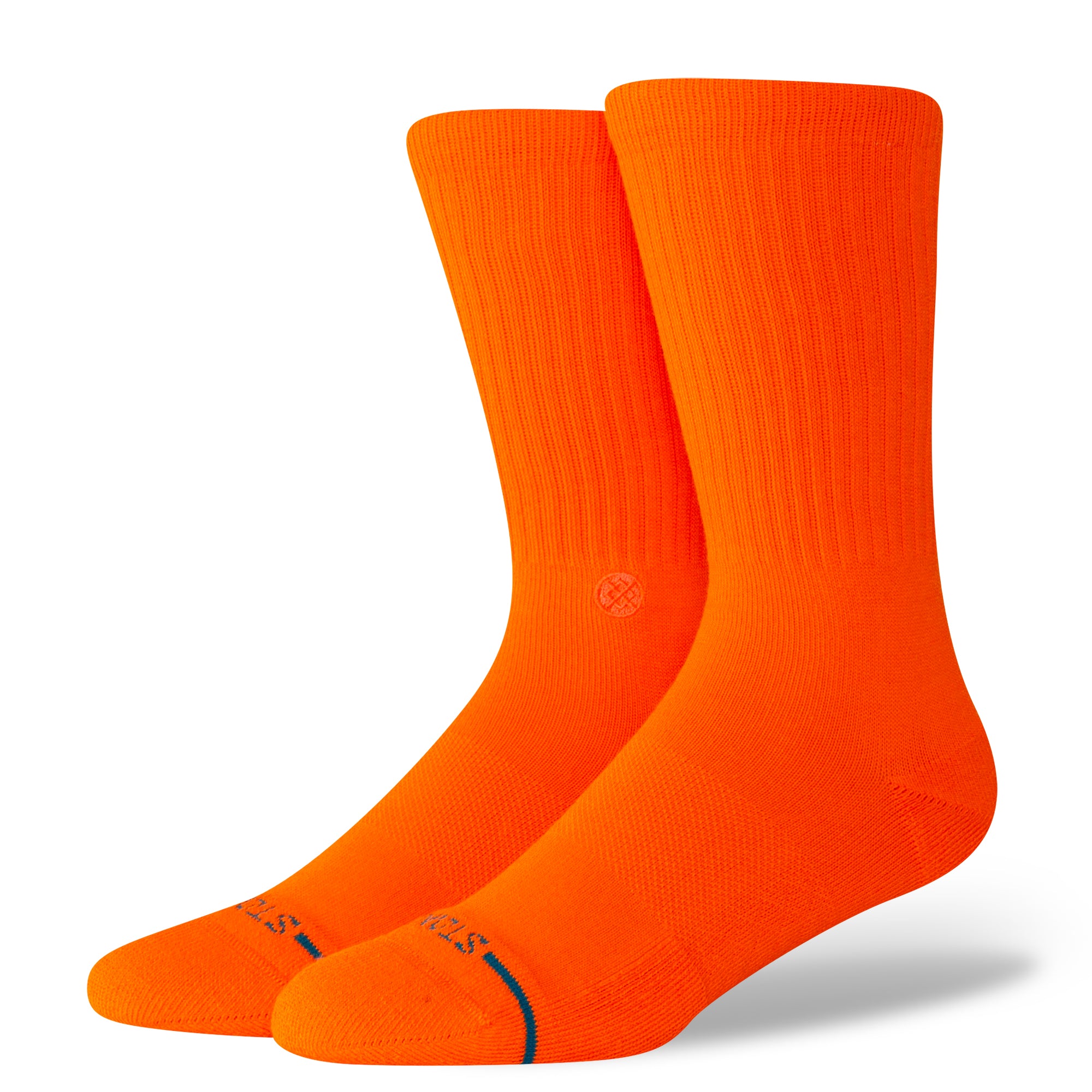 Stance Mens Icon Socks Neon Orange