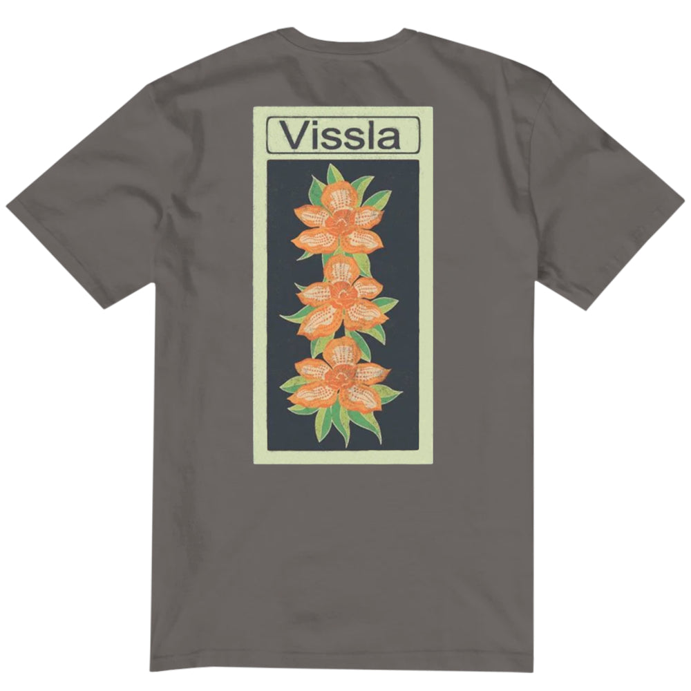 Vissla Mens Pupukea Pay Phone Washed Ss Tee GRA