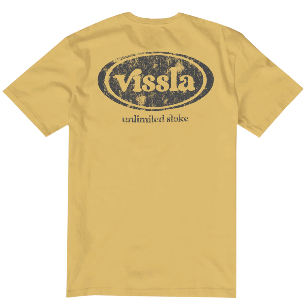Vissla Mens Unlimited Washed Ss Tee Ale