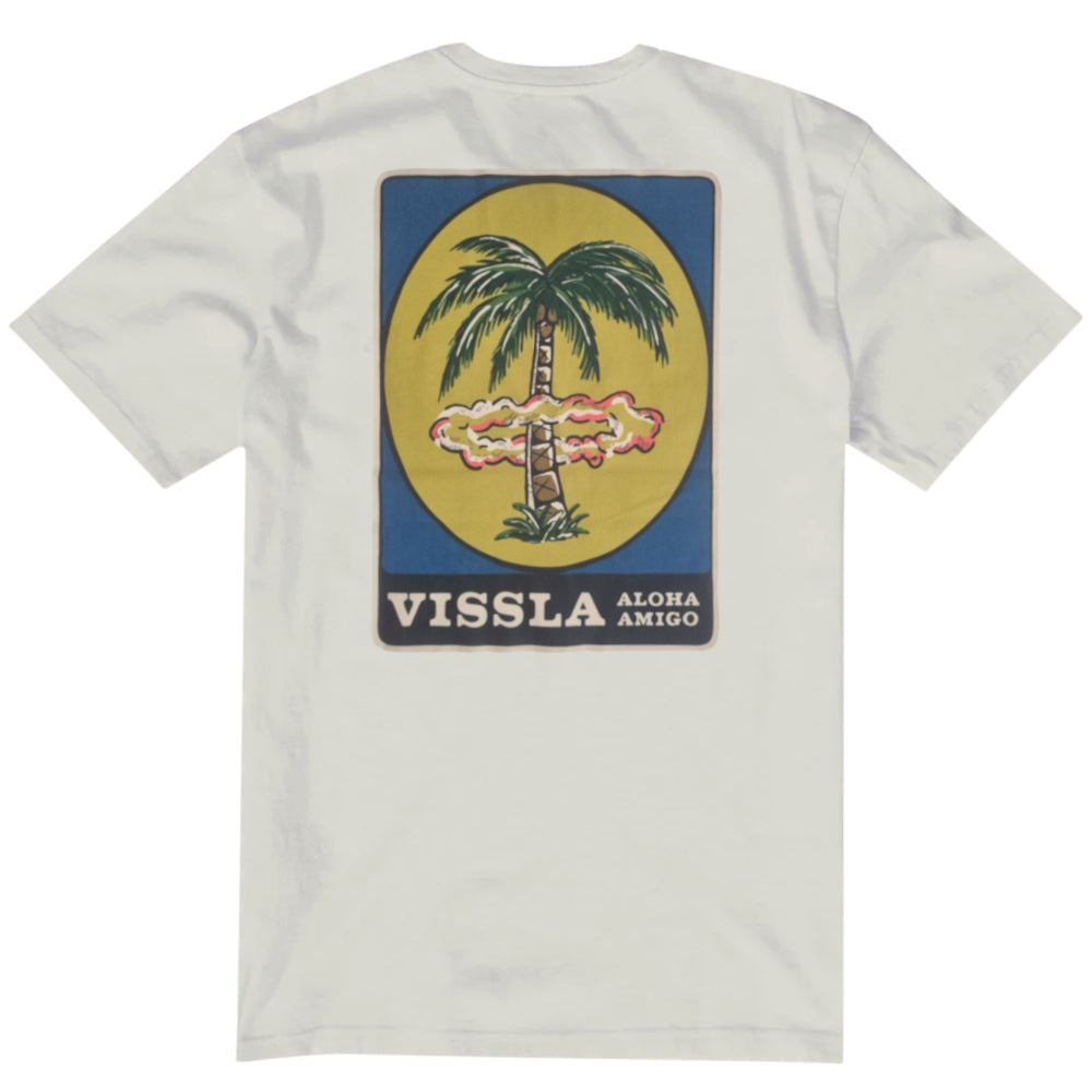 Vissla Mens Atomic Palms Tee Bone