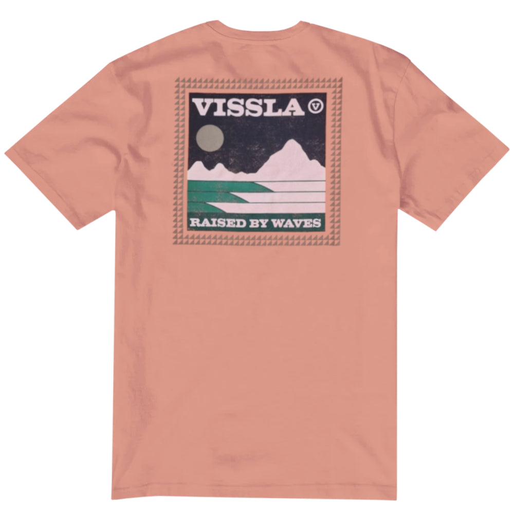 Vissla Mens Big Sky Tee Papaya