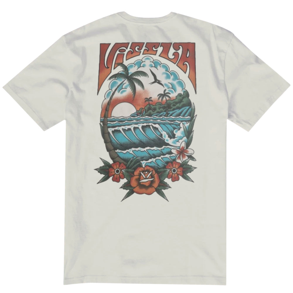 Vissla Mens Inked Tee Bone