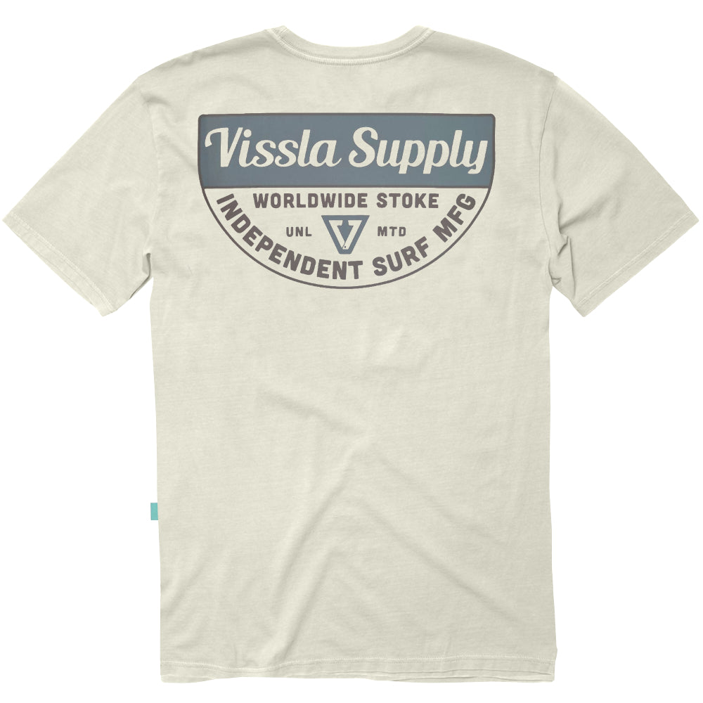 Vissla Mens Independent Tee Bone