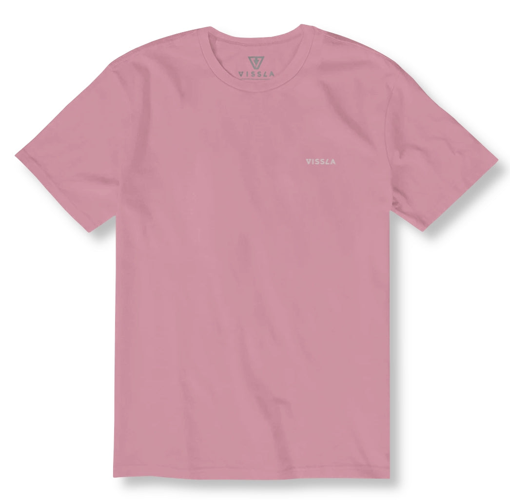 Vissla Mens Vintage Premium Tee Dusty Rose