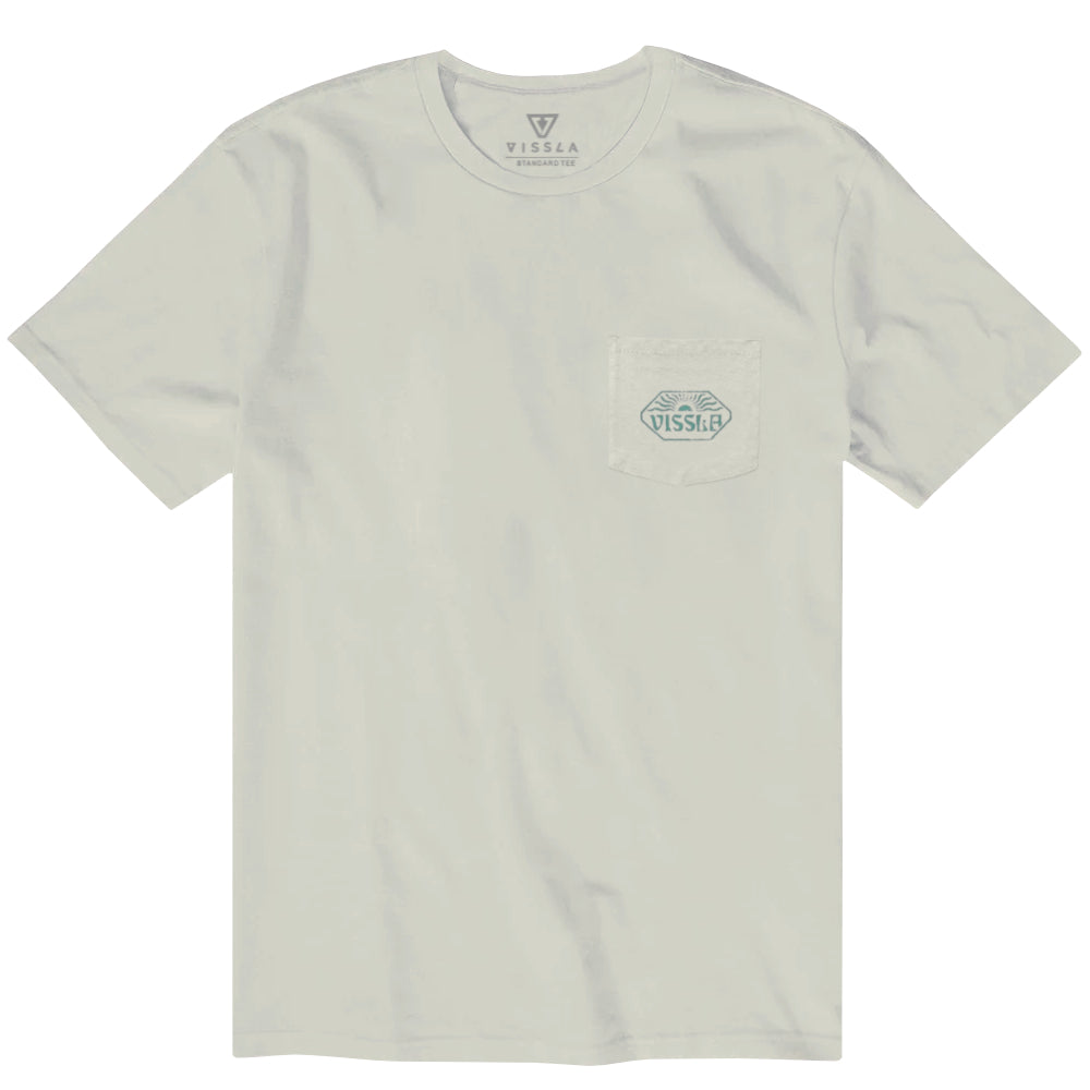 Vissla Mens Psycho Sun Premium Pocket Tee Bone