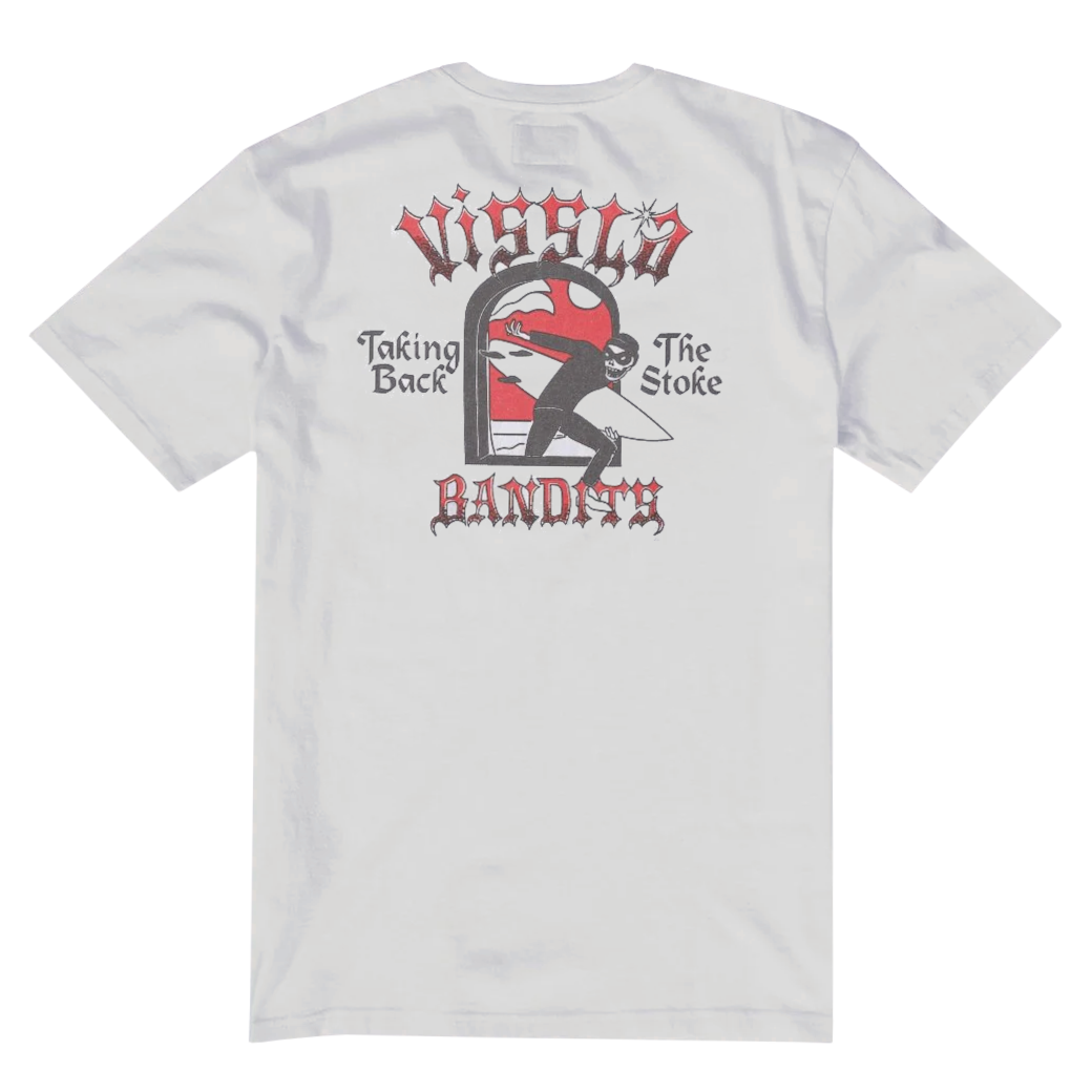 Vissla Mens Bandits Ss Pocket Tee White