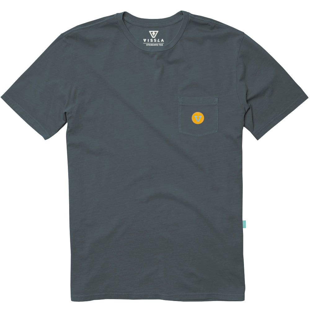 Vissla Mens Solo Ss Pocket Tee Midnight