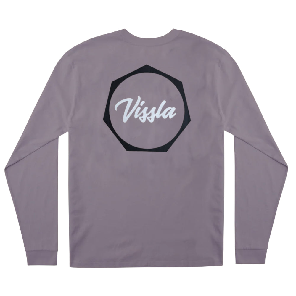 Vissla Mens Work Day Ls Tee Dusty Lilac