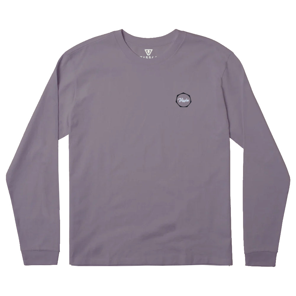 Vissla Mens Work Day Ls Tee Dusty Lilac