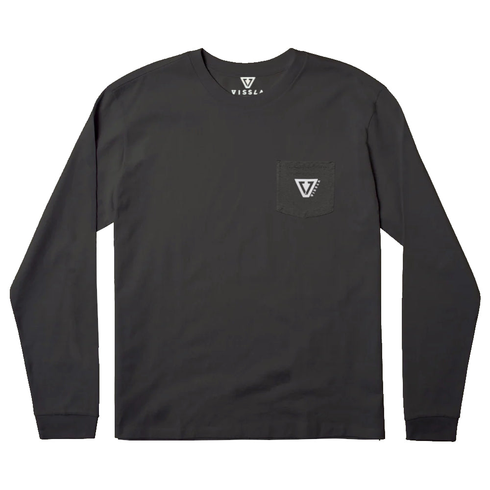 Vissla Established Premium Ls Pocket Tee Phantom