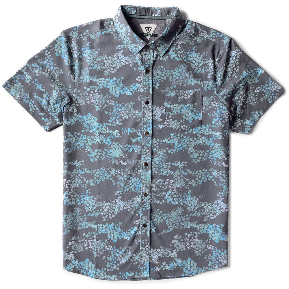 Vissla Mens Botanica Eco Ss Shirt Graphite