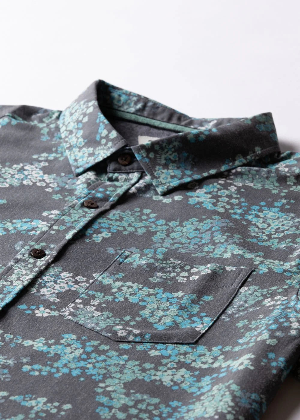 Vissla Mens Botanica Eco Ss Shirt Graphite