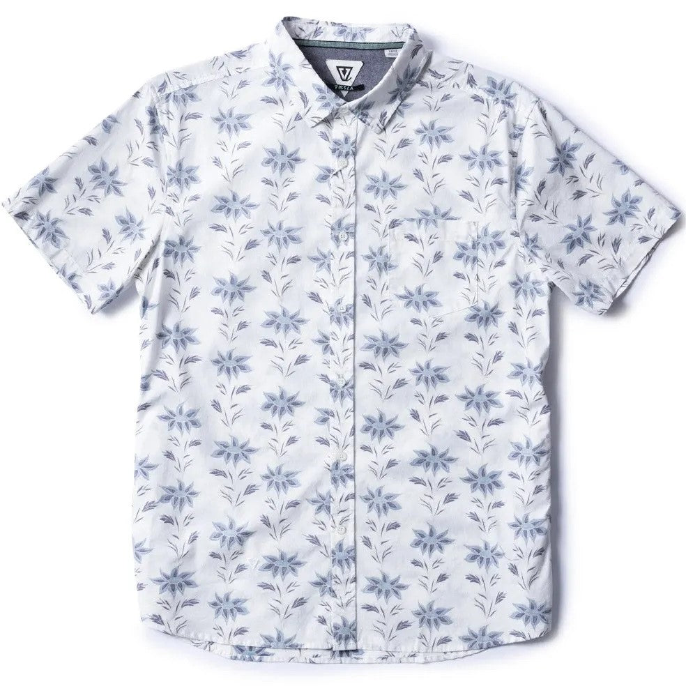 Vissla Mens Da Vineyard Eco Ss Shirt Vintage White