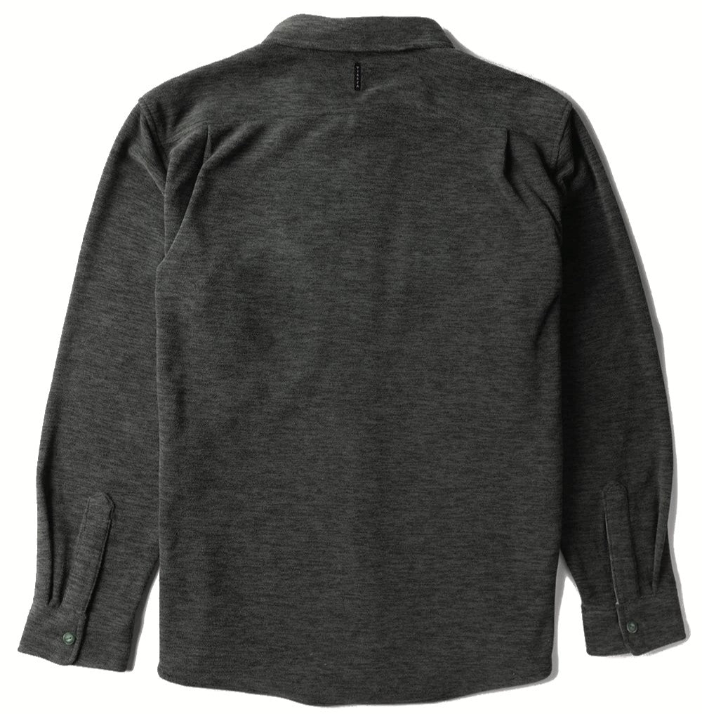 Vissla Mens Eco-Zy Polar Flannel Black Heather