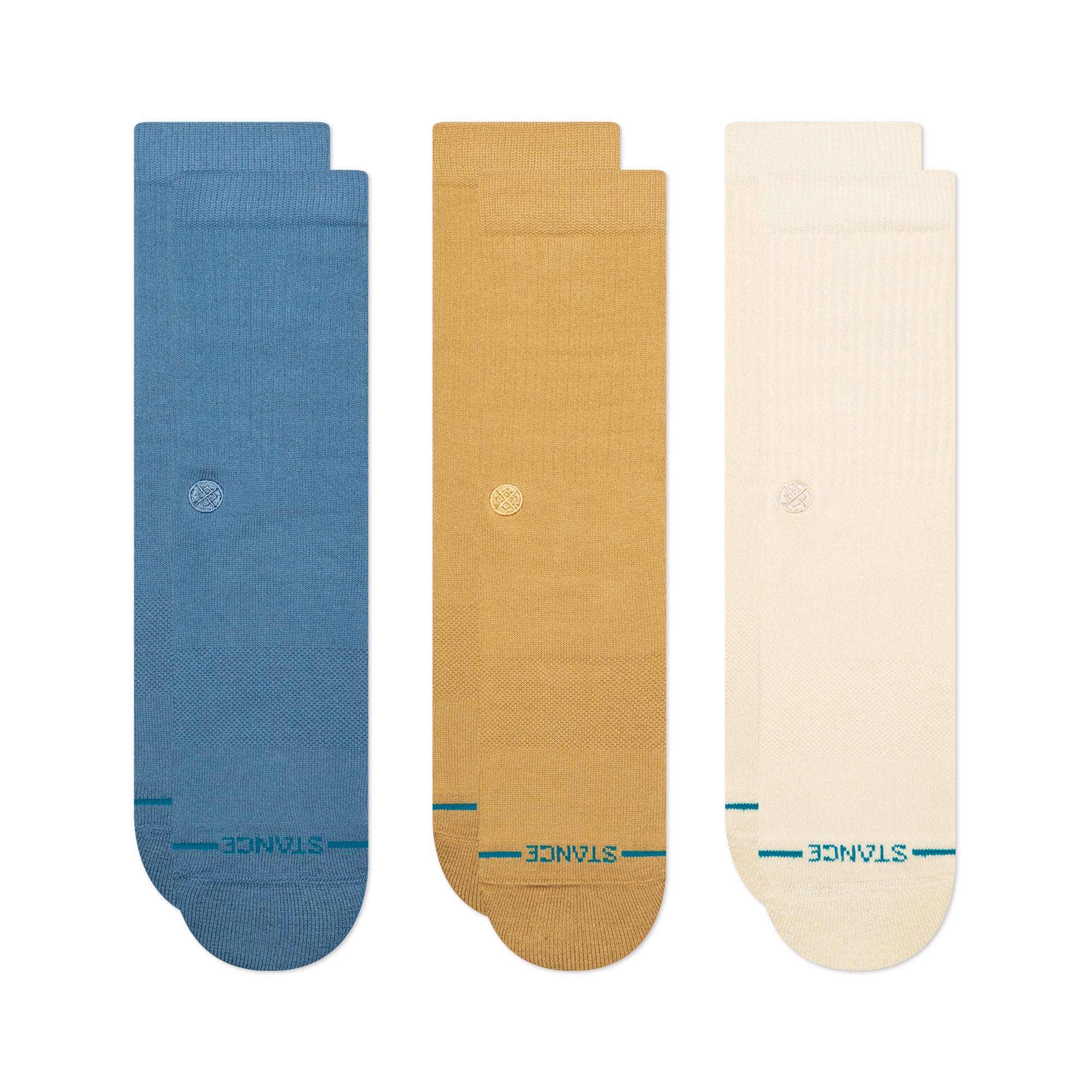 Stance Unisex Icon 3 Pack Cream