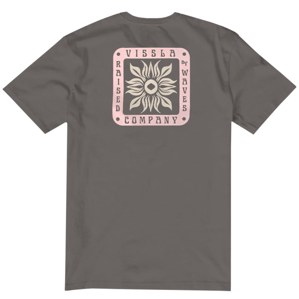 Vissla Mens Flower Tribe Ss Tee Graphite