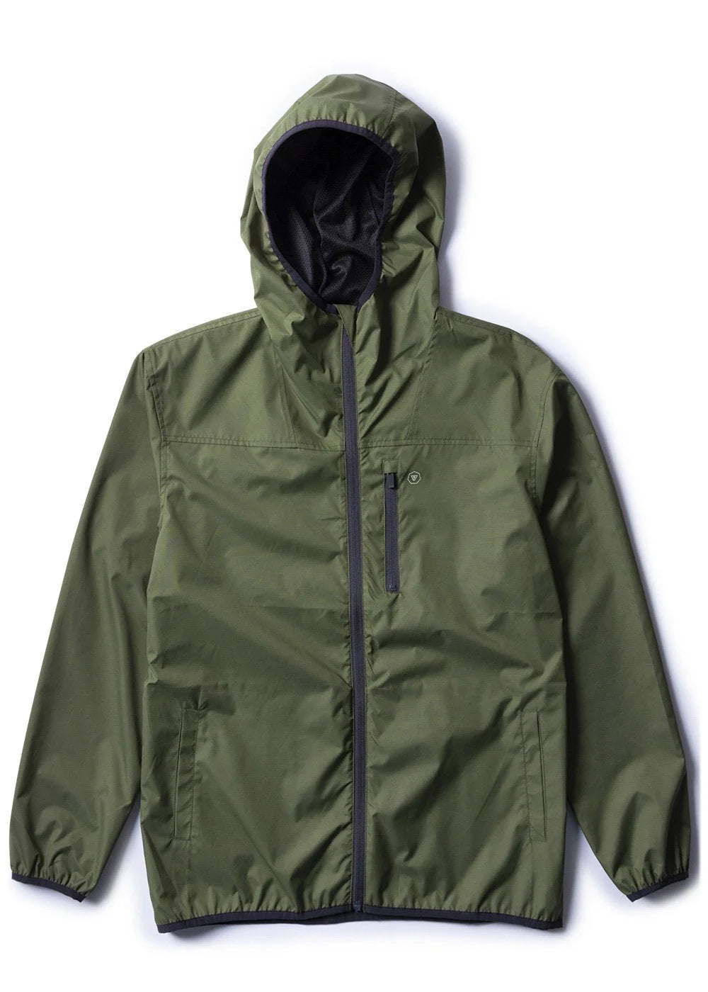 Vissla Mens Offshore ECO Windbreaker Dark Olive