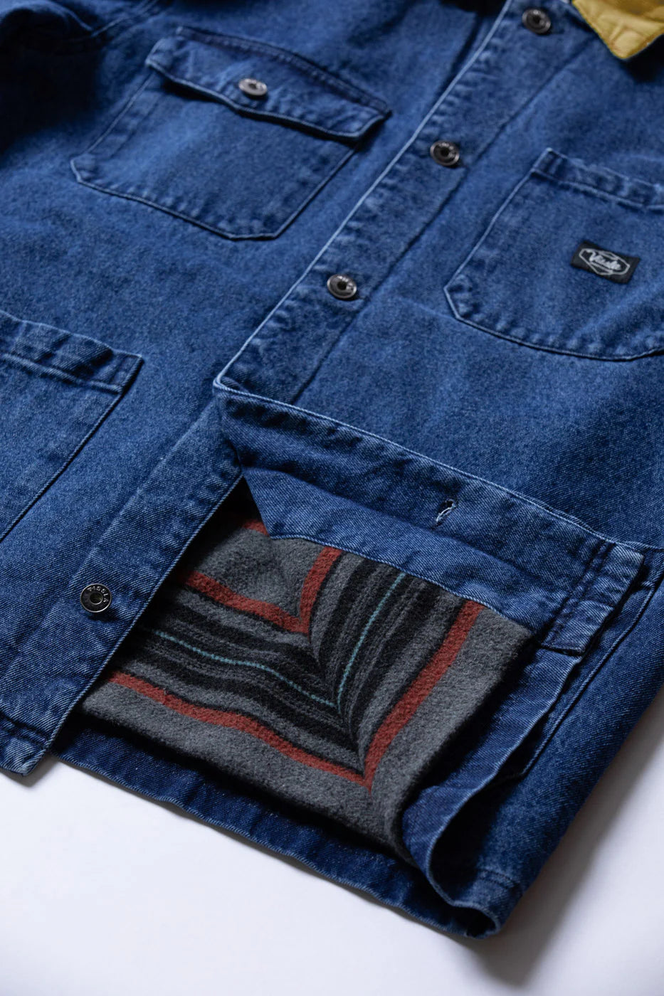 Vissla Mens Peterson Jacket Blue Wash