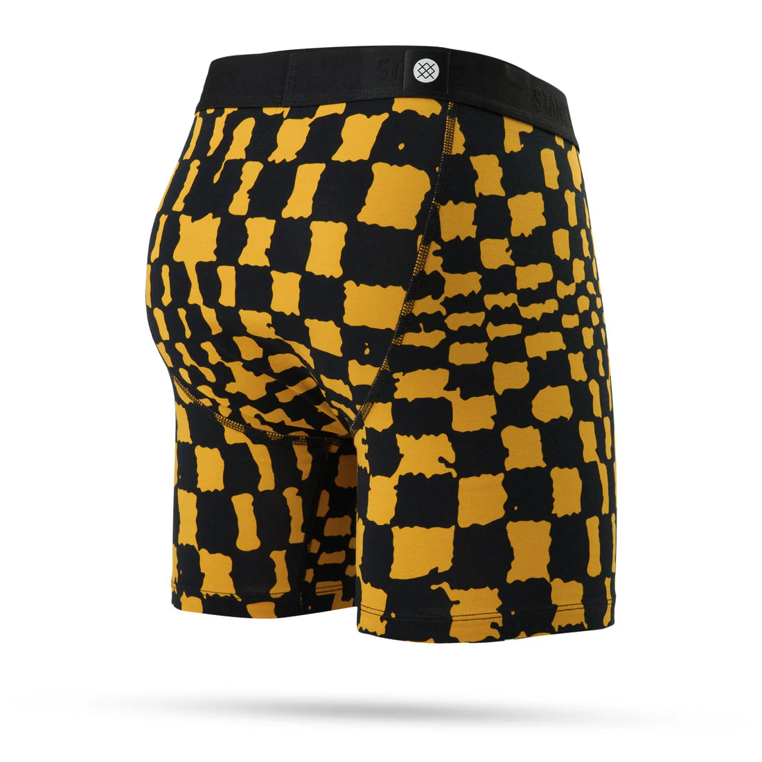 Stance Mens Warp Check Boxer Brief Gold
