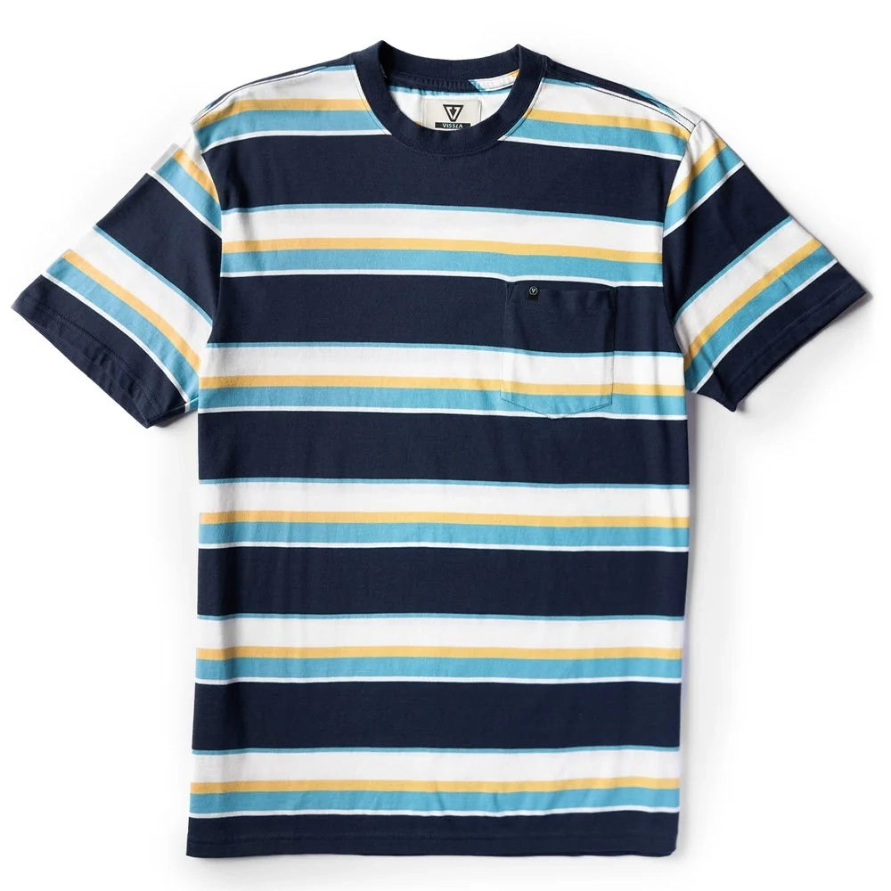 Vissla Mens Journey Eco Ss Tee Dark Naval