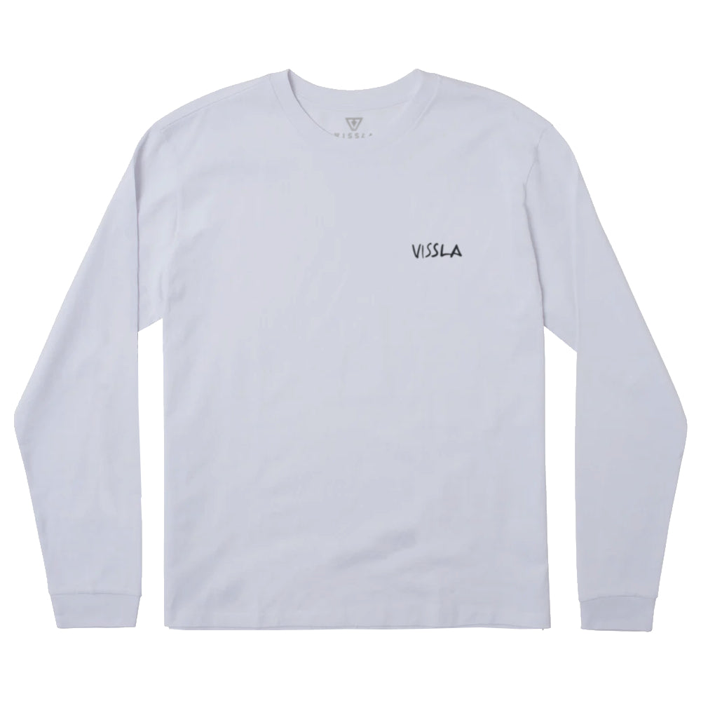 Vissla Mens Larmor X Bruce's Beauties Ls Tee White