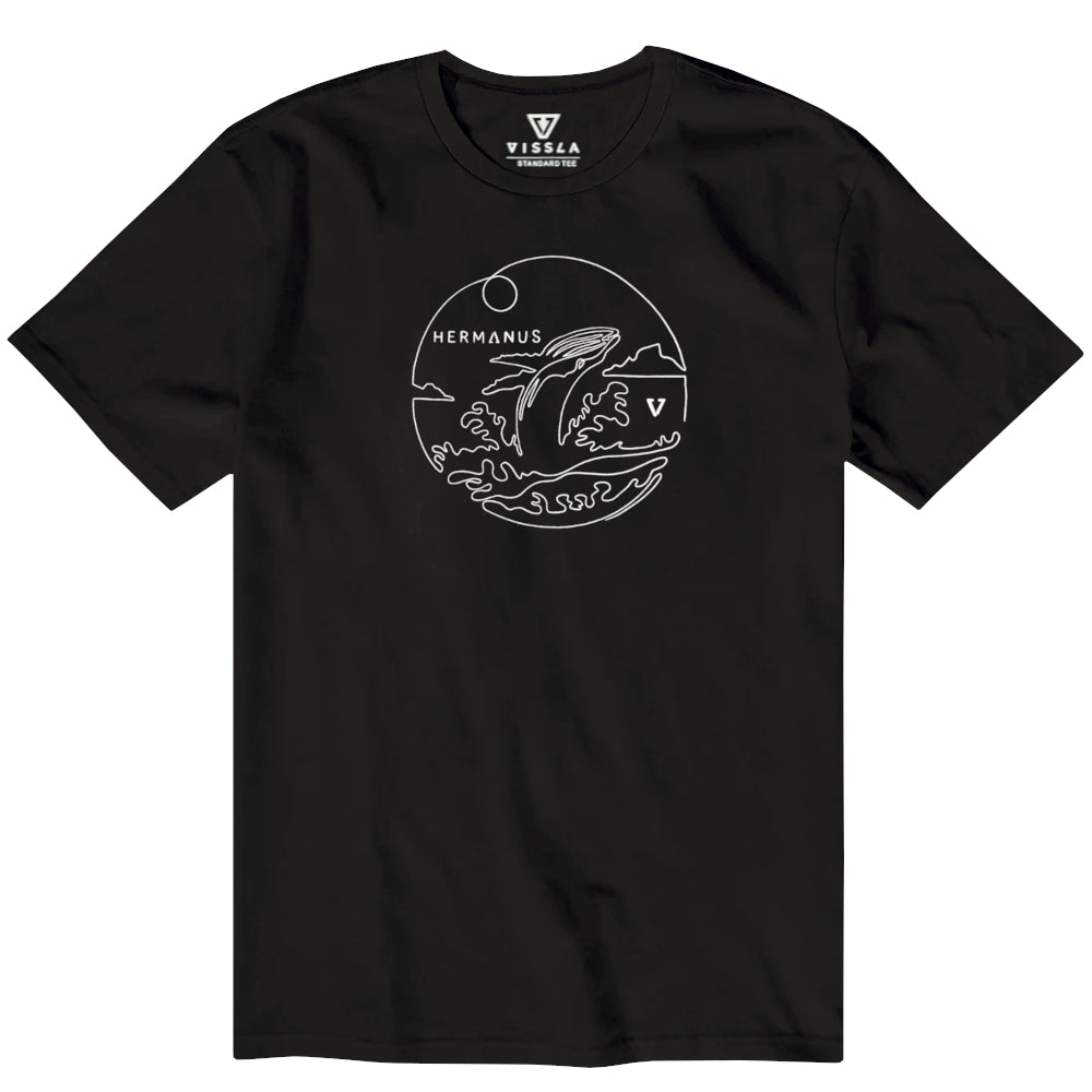 Vissla Mens Hermanus Breach Ss Tee Black