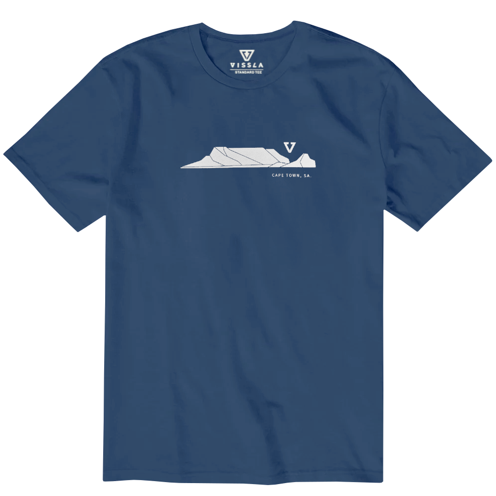 Vissla Mens Larmor X Table Mountain Tee Seawater