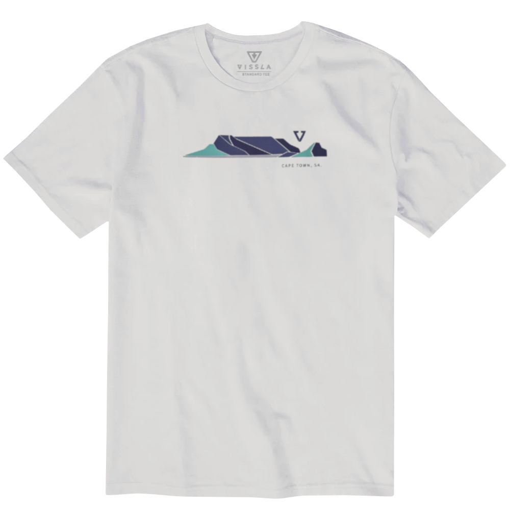 Vissla Mens Larmor X Table Mountain Ss Tee White