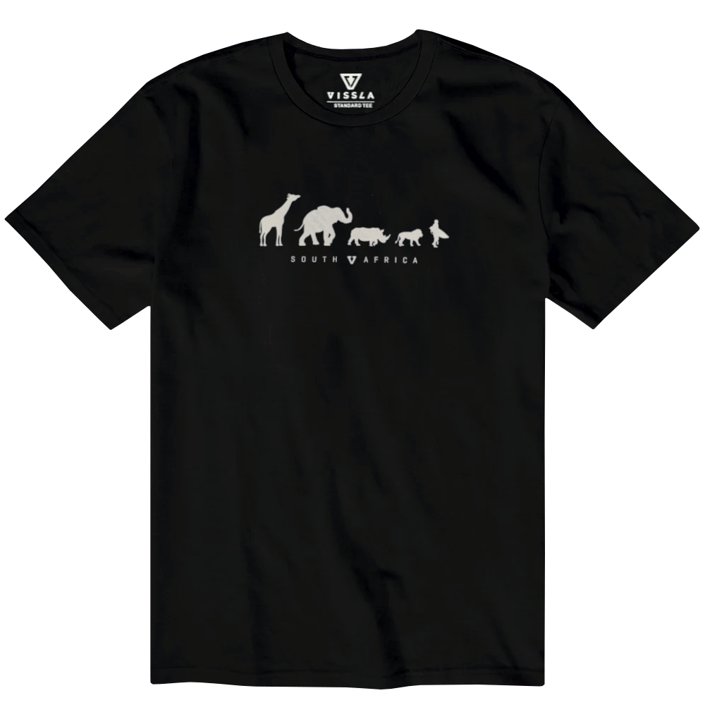 Vissla Mens Kingdom SA Ss Tee Black
