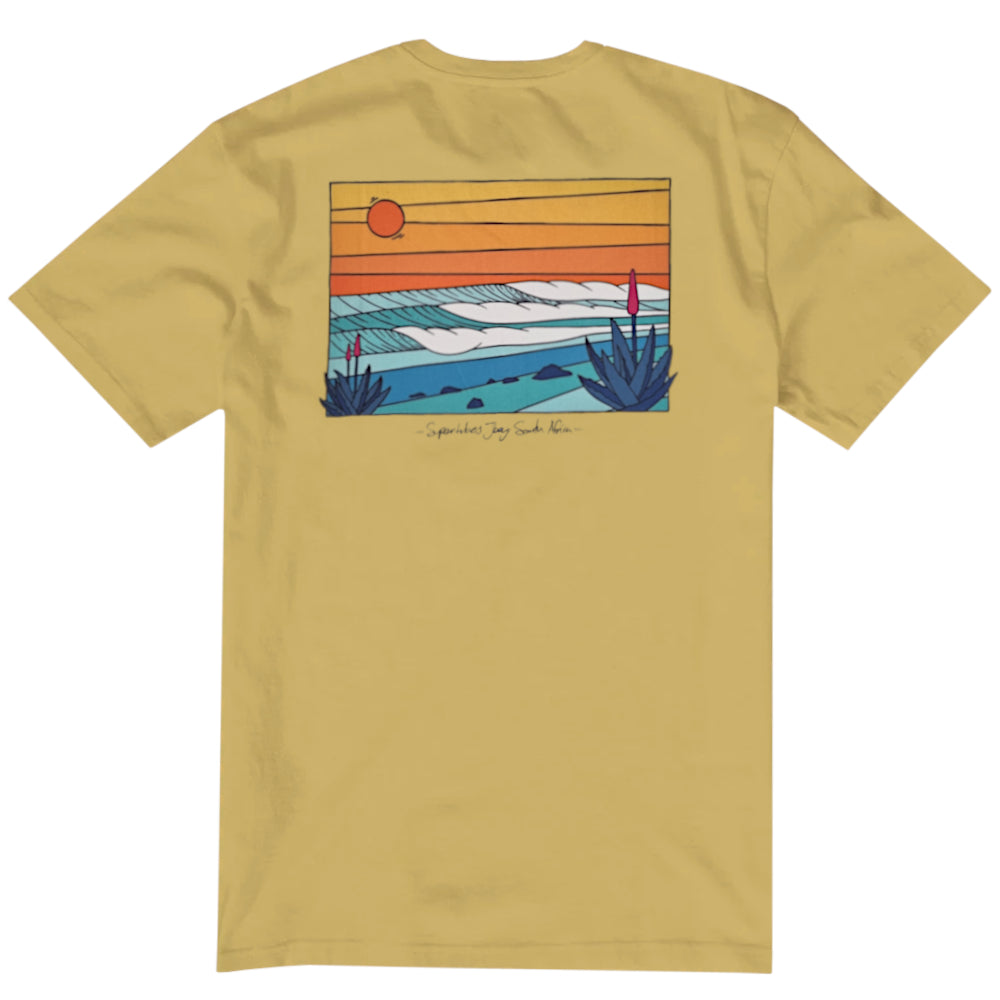 Vissla Mens Larmor X Supers Jbay Ss Tee Ale