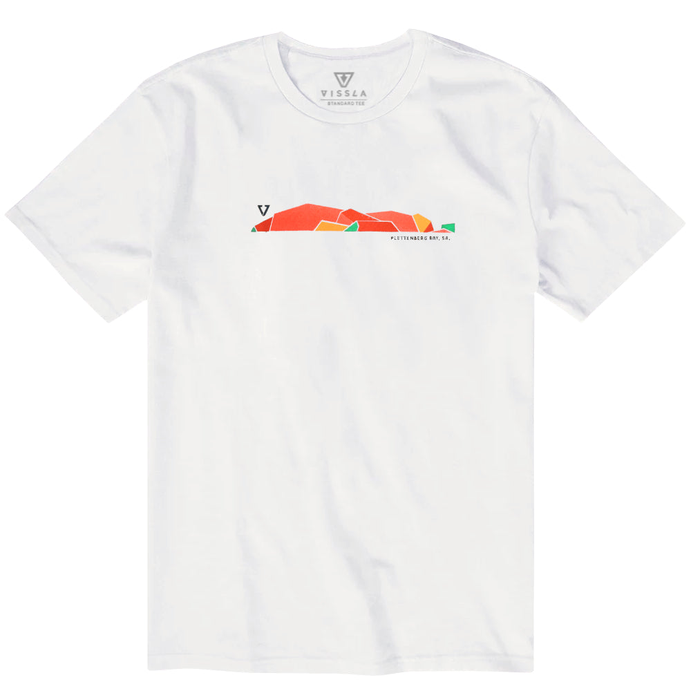 Vissla Mens Larmor X Robberg Plett Ss Tee White