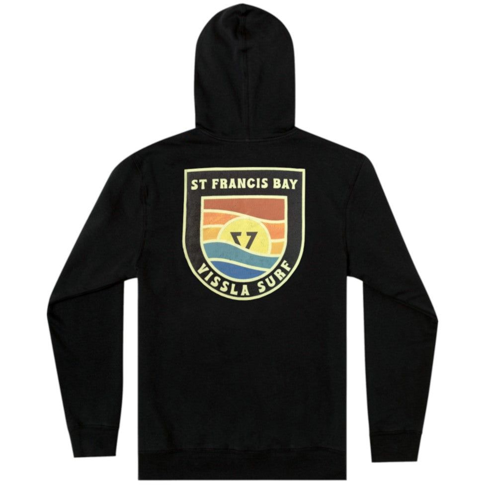 Vissla Mens St Francis Badge Pullover Fleece Black
